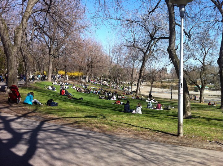 My day off yesterday in Parc Lafontaine... you'd think there was an event, but it was simply a beautiful day on Montreal was alive with people outside!
