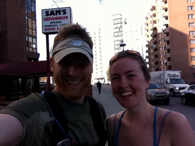 My friend Lilith who ran with me for part of the way through Montreal!
