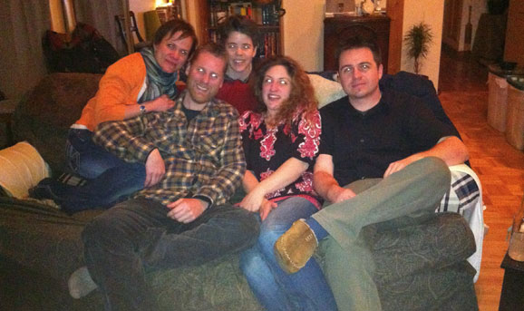 Friends back home... (even though we all look like zombies!)